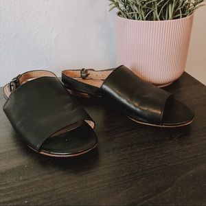 Madewell The Noelle Slingback Sandal in Leather